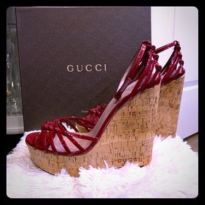 Gucci Women’s Wedges - Raspberry Candy